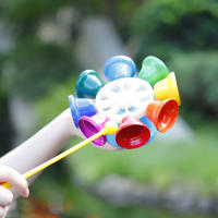 Campana De Mano Orff Con Reloj Giratorio Y Palillo De Impacto Instrumento De Percusión Educativo Para Niños Juguetes Coloridos - details 0