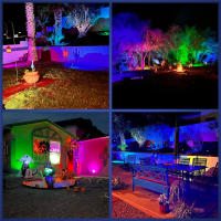 Lámpara Solar LED Exterior 56 Luces Impermeable RGB 3 Modos De Iluminación Spotlights De Jardín Decorativos Patio Jardín Trasero Iluminación De Garage - details 8