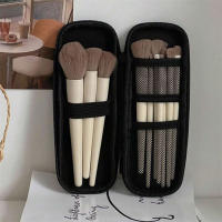 Bolsa De Almacenamiento Multifuncional Para Cepillos De Maquillaje Organizador Portátil De Viaje Con Malla Bolso De Cosméticos Ligero Herramientas De Belleza - details 2