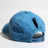 Gorro De Béisbol Para Mujer Con Gran Cola De Caballo Sombrero De Sol Para Primavera Verano Ajustable Para Correr Estilo Desordenado - details 1