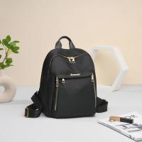 Mochila Grande Negra Para Viajes Y Estudiantes Capacidad Alta Simple Oxford Unisex Mochila Harajuku Solidaria Para Mujeres Y Hombres - details 4