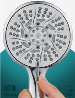 Teleducha de baño de 10 funciones, rociador mediano (G1/2
