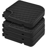 4 Piezas Base para Sombrilla Rellenable Cuadrado 80kg de Arena/60L Agua Total con Diseño Trenzado Soporte de Parasol para Llenar Desmontable 50x50x7,5cm para Jardín Patio etc - details 6