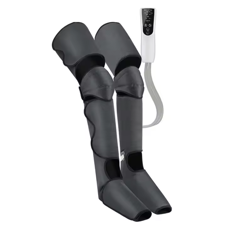 Masajeador de Piernas y Pantorrillas con Compresión de Aire y Vibración - 3 Modos de Masaje, Alivio Muscular, Mejora la Circulación, Batería Recargable, Portátil para Uso en Casa y Viajes - 1