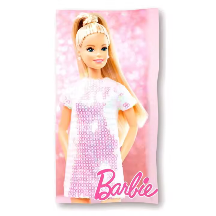 Toalla Barbie, Algodon 100%, 140 x 70 cm, Factory CR - Kiglam - 1