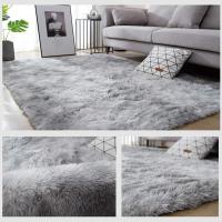 Rugs Bedroom Modern Rugs for Living Room Fluffy Shag Rugs Extra Soft and Cozy Area Rug Thick Fluffy Indoor Anti-Slip Carpet for Living Room Bedroom Girls Kids (Grey White, 160*230cm) - details 3