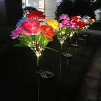 1 Rama De Rosas Solares De 7 Cabezas Luz De Jardín LED Para Decoración De Ambiente Insertada En El Suelo Para Camino Patio Jardín - details 3