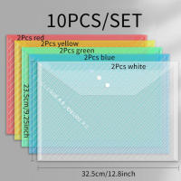 Bolsas De Archivo Transparentes A4 Con Cierre De Cremallera Impermeable Y Gran Capacidad Para Material De Escritorio Y Exámenes De Estudiantes Pack De 10 - details 6