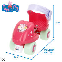 Peppa Pig Patines 4 ruedas, talla 22 a 29, máx. 20 kg, niños +3 años, medidas, talla ajustable, freno delantero, diseño colorido, desarrollo de la motricidad fina y estabilidad, actividades exterior, juegos para niños, deportes niño - details 3
