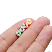 Lote De 350 Piezas De Abalorios De Arcilla Polimérica Planos Y Redondos De 6mm Para Fabricación De Joyas DIY Pulseras Collares Y Aretes - details 6