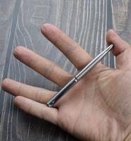 Bolígrafo De Bola De Acero Inoxidable Portátil 0.7mm Tinta Negra Azul Recargable Mini Metal Para Oficina Y Escuela Suministros De Papelería - details 2