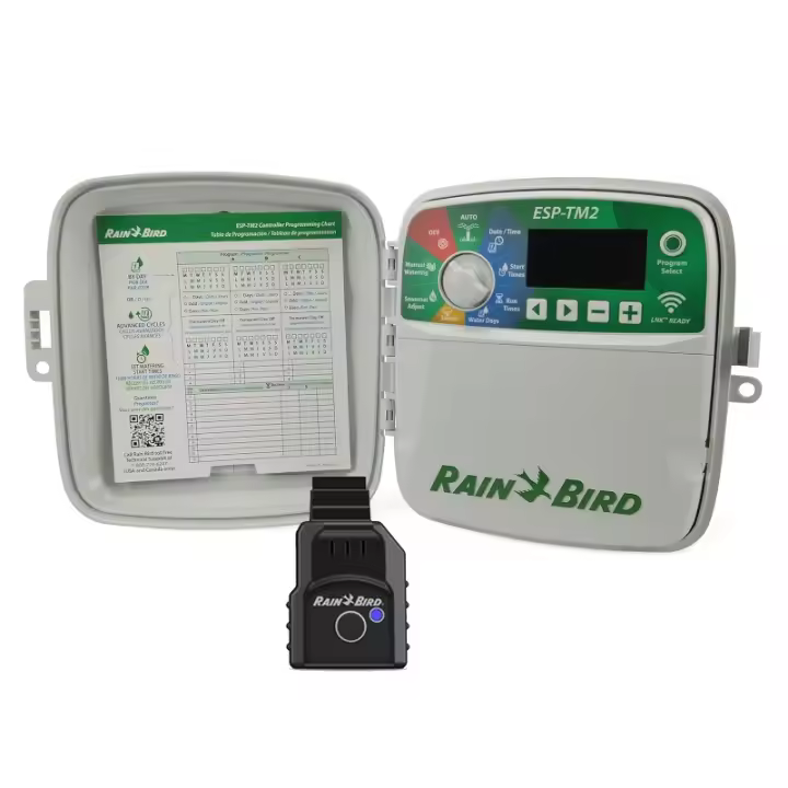 RAIN BIRD Programador de Riego Wifi ESP-TM2 6 zonas Exterior Rain Bird  | Riego Automatico para Jardin | Temporizador de Riego Eléctrico - 1