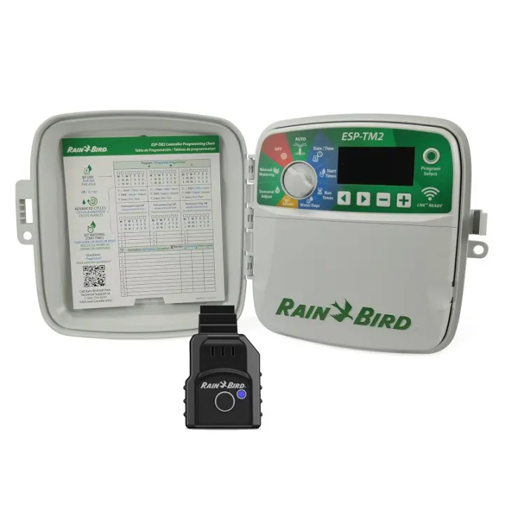 RAIN BIRD Programador de Riego Wifi ESP-TM2 6 zonas Exterior Rain Bird  | Riego Automatico para Jardin | Temporizador de Riego Eléctrico - 1