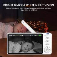 Monitor De Bebé Con Cámara De Pánico Y Tilt Zoom Pantalla IPS De 5'' Video Monitorización 3500mAh Batería Dos Vías Visión Nocturna Lullabies - details 6