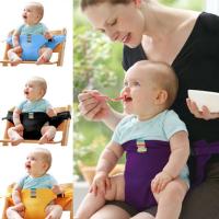 Silla De Bebé Plegable Alta Con Correa Portátil Para Niños Asiento De Comer Y Baño Lavable Con Cinturón De Seguridad Para Viajes - details 3