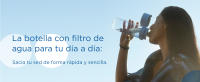 BRITA Botella Filtrante de Agua, Mod. VITAL Azul Claro (600 ml), Incluye 2 filtros MicroDisc, para hidratarse en cualquier lugar, elimina cloro, impurezas, hormonas y preserva minerales - details 0