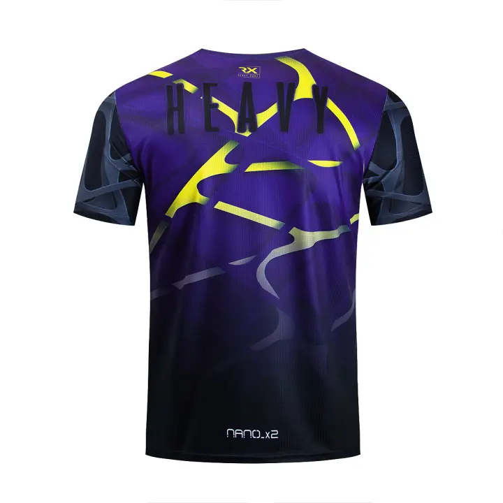 Camiseta Cross Training técnica NOBULUS azul violeta dorado nano - Rx Heavy Rx Heavy Camiseta hombre tecnica - 1
