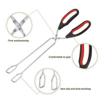 Tijeras De Barbacoa Con Pinzas De Alimentos Larga Mano Herramientas De Cocina Para Pan Y Carne Accesorios De Barbacoa - details 9