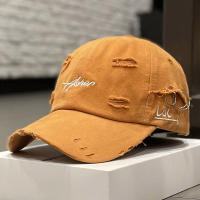 Nueva Gorra De Béisbol Dad Vintage Lavada Y Desgastada De Algodón Ajustable Para Hombres Y Mujeres Sombrero De Campo Con Ventanas Estilo Casual Protección Solar - details 5