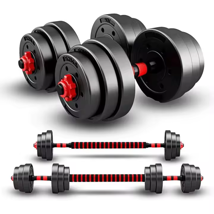 20KG 30KG 50KG Juego de Entrenamiento de Levantamiento Ajustable para Hombres y Mujeres, Juego de Mancuernas con Mancuernas, Juego de Mancuernas Ajustables para Hombres 2 en 1 - 1