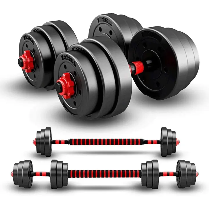 20KG 30KG 50KG Juego de Entrenamiento de Levantamiento Ajustable para Hombres y Mujeres, Juego de Mancuernas con Mancuernas, Juego de Mancuernas Ajustables para Hombres 2 en 1 - 1
