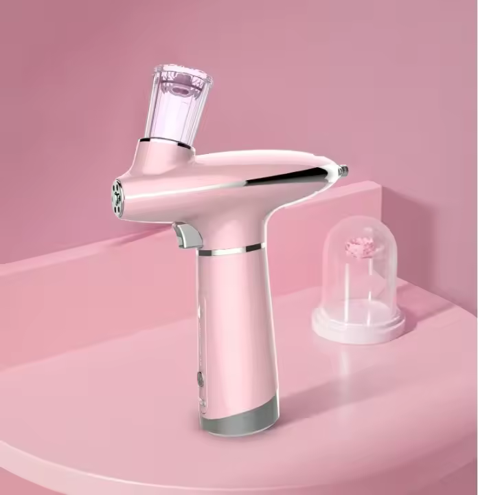 Neumógrafo Portátil Para La Piel Con Luz Roja Y Azul Rejuvenecimiento De La Piel Injector De Oxígeno Sprayer De Belleza Facial USB Recargable Material Plástico - 1
