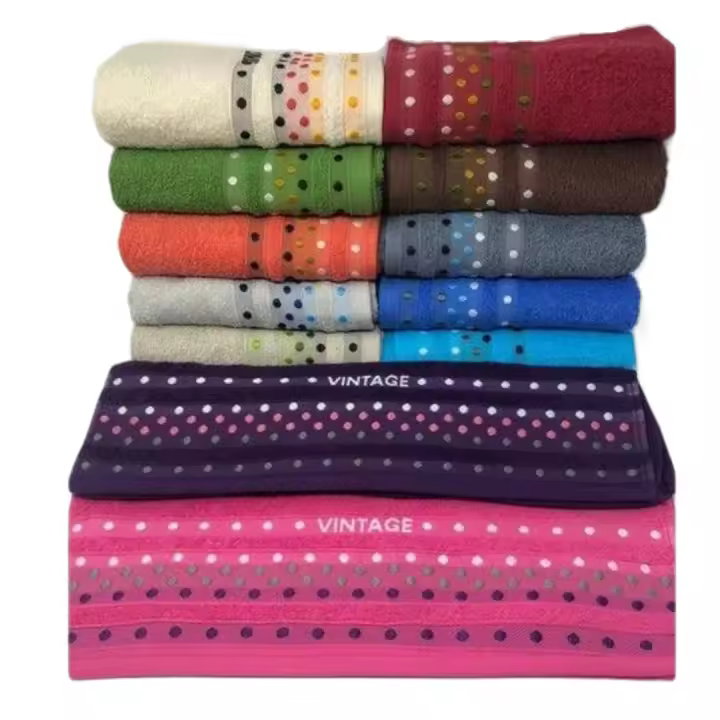 Paquete de 12 Toallas de Lavabo 50x100cm en 12 Colores Surtidos - Alta Calidad 400gr 100% Algodón Portugués - Kimbatex Textil Hogar Tienda - 1