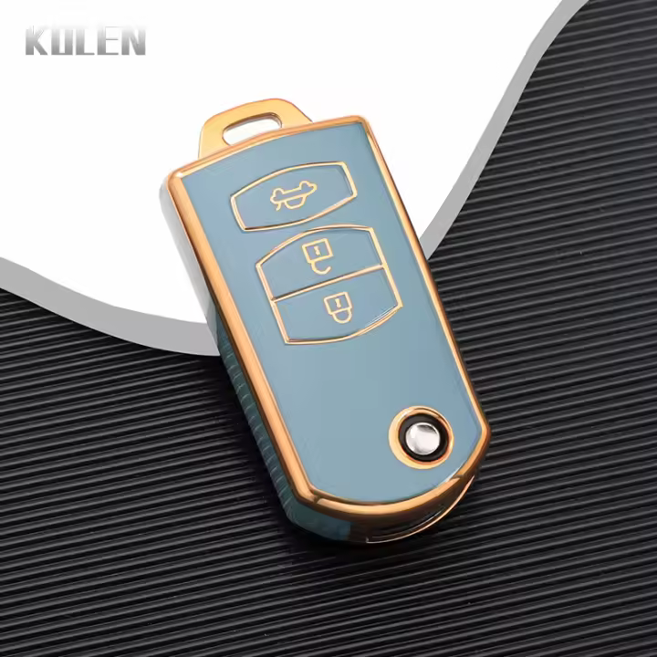 Funda De Llave De Coche De Moda TPU Para Mazda Serie 3 5 6 M6 RX8 MX5 2 3 Botones Protector De Clave Sin Llave Accesorios - 1