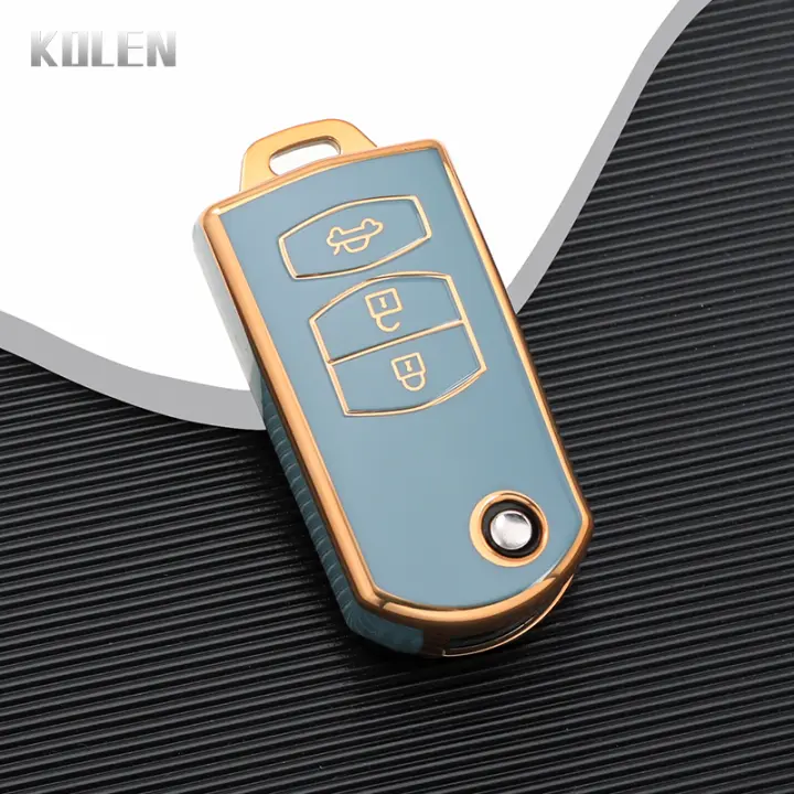 Funda De Llave De Coche De Moda TPU Para Mazda Serie 3 5 6 M6 RX8 MX5 2 3 Botones Protector De Clave Sin Llave Accesorios - 1
