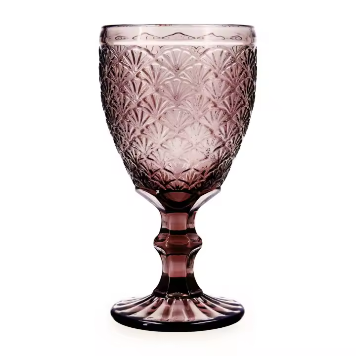Copa de Vidrio Bidasoa Rose Moon 35CL con Relieve y Fácil Limpieza - 1