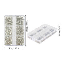 Juego De Uñas Con Cristales AB De Tamaños Variados Rhinestones De Fondo Plano Y Diamantes Transparentes Para Decoración De Uñas DIY - details 3