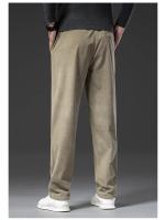 Pantalones Casuales De Corduroy Para Hombre Corte Recto Moda Negocios Verano Otoño Ajuste Regular Ropa Maleza - details 7