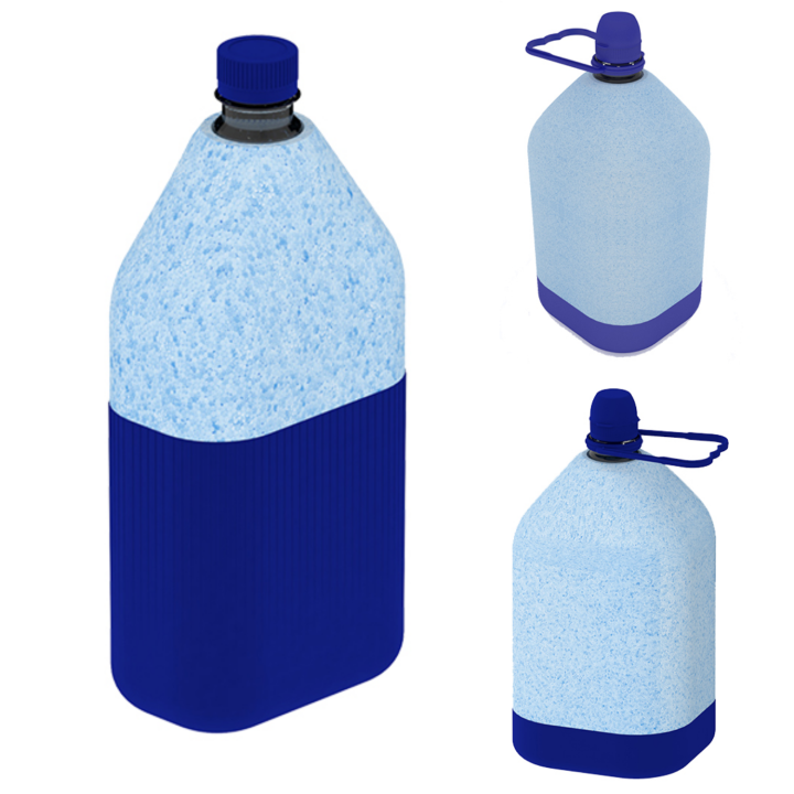 Start Electric | Botella Garrafa Térmica de Corcho con Carcasa EPS y Base de Polipropileno -1L, 3L o 5L - Mantiene el Agua Fresca 24h - Eficiente, Económica y Resistente - Ideal para Viajes | Marca Polisur
