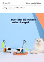 Juguete Interactivo Para Gatos Smart Auto-Running Coche Con Detección De Obstáculos Durable Para Juego En Interiores - details 14
