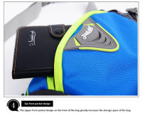 Bolsa De Cintura Para Ciclismo Running Pesca Senderismo Deporte Fitness Con Bolsillo Para Botella De Agua PU Unisex - details 24