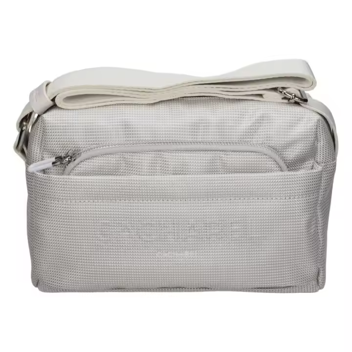 CACHAREL | Bolso Bandolera Cacharel para Mujer – Bolso Mediano en Color Gris Blanco Crema – Cierre de Cremallera – Estilo Casual – Bandolera Ajustable – Varios Compartimentos – Modelo CH251066 - 1