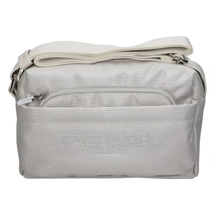 CACHAREL | Bolso Bandolera Cacharel para Mujer – Bolso Mediano en Color Gris Blanco Crema – Cierre de Cremallera – Estilo Casual – Bandolera Ajustable – Varios Compartimentos – Modelo CH251066 - 1