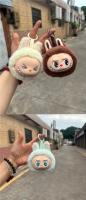 Labubu Llavero De Peluche Segunda Generación Anime Muñeca Suave Colgante Para Bolsa Y Mochila Decoración Juguete De Tamaño Pequeño - details 2
