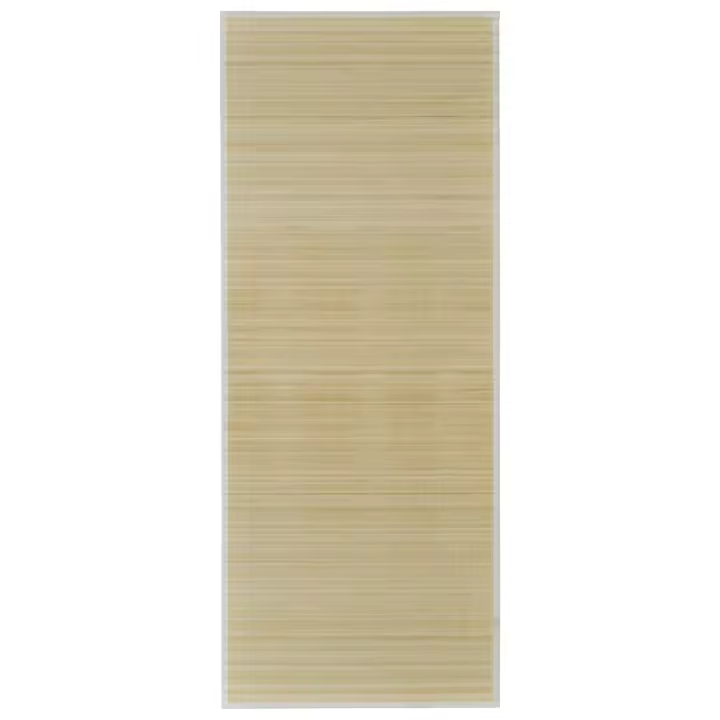 vidaXL Alfombra rectangular de bambú natural 150 x 200 cm Color Beige,  Marrón,  y mas Alfombras de área  Alfombra de Piso para Sala de Estar Dormitorio Habitación Salón - 1