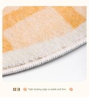 VIKAMA Alfombra De Cashmere Creativa Y Cartoonista Antideslizante Para Sala De Estar Dormitorio Baño Porche Decoración Del Hogar Material Suave 100% Lana - details 5