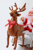 Muñeco De Navidad Con Remolque De Ciervo Muñeco De Santa Claus Que Canta Y Danza Juguete Eléctrico Para Decoración Familiar De Navidad - details 7