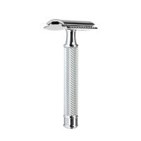 Cepillo De Afeitar De Lujo Con Hoja Sencilla Y Soporte Para Hombres Hojas Doble Faja De Plata Y 5 Hojas De Plata - details 4