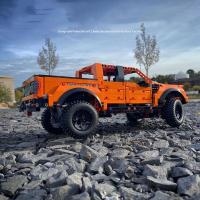 Modelo De Camión De Montaje Dificultoso F150 Pickup Truck Raptor Para Niños Juguetes De Bloques De Construcción Técnica Regalo Para Fiestas - details 0
