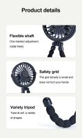 Mini ventilador portátil plegable de pulpo, multifuncional, Cinco en uno, Silencioso, para el hogar, dormitorio, cochecito de Bebe, múltiples Escenas - details 11