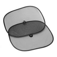 2Pcs/Set Cortinas De Sol Para Coche UV Malla Sucker 44*36cm Bloqueador De Luz Para Ventanas Frontales Y Traseras Negro Accesorios De Coche - details 12
