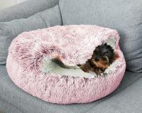 Cama Cueva para Perros Pequeños, Gatos y mascotas, de sweatshirt calming y antis, with capucha y Funda mullida, base antideslizante y lavable (50 cm) - details 2