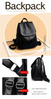 Mochila De Cuero Suave Antirrobo Para Mujer Bolso De Hombro Vintage Gran Capacidad Para Viaje Escuela Bolsa De Mano Para Chicas - details 1