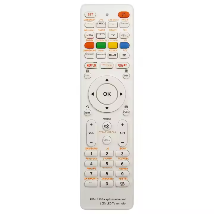 Control Remoto Universal RM-L1130+X Compatible Con Todas Las Marcas De TV LED LCD 3D Inteligente Sin Cable IR - 1