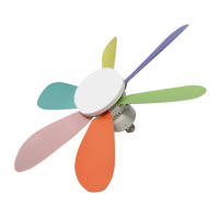 Ventilador de techo, 40W, iluminación y ventipretty intercambiables, de Colores Aspas, 3 velocidades, lámpara de Bajo consumo. - details 2