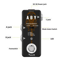 Pedal De Efecto Para Guitarra Y Bajo Amuzik ABY Line Selector Mini AB Switch True Bypass AB Box Selector De Canales - details 2